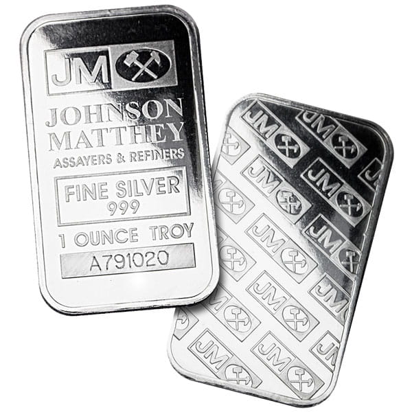 Johnson Matthey 1 Oz Silver Bars